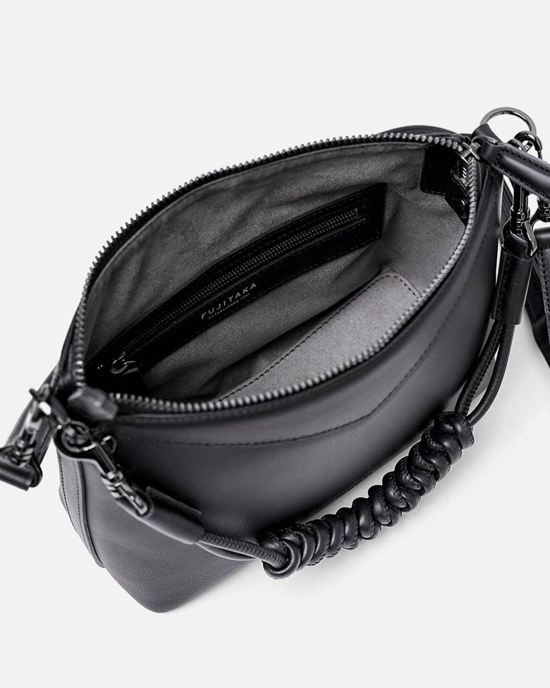 フジタカ トレッソ レザーショルダーバッグ