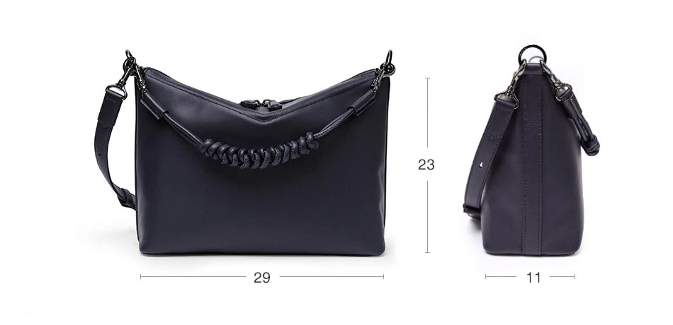 フジタカ トレッソ レザーショルダーバッグ