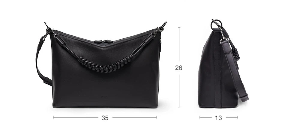 フジタカ トレッソ レザーショルダーバッグ