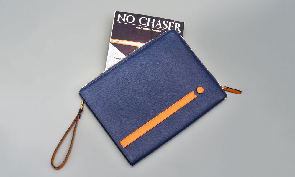 フジタカ ミーツ NO CHASER レザークラッチバッグ A4