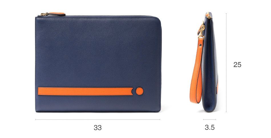 フジタカ ミーツ NO CHASER レザークラッチバッグ A4