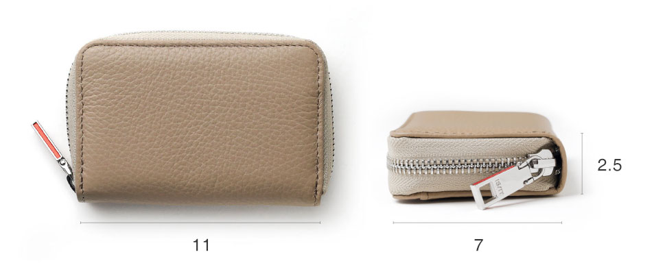 イズイット アコーディオン ラウンドファスナーカードケース