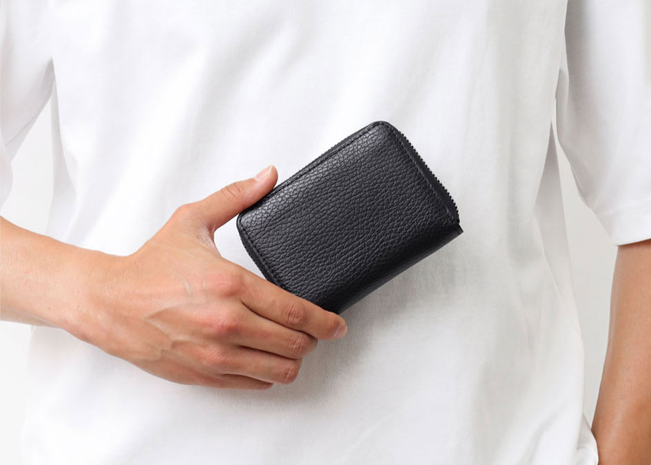 イズイット アコーディオン ラウンドファスナー二つ折り財布 カード段7