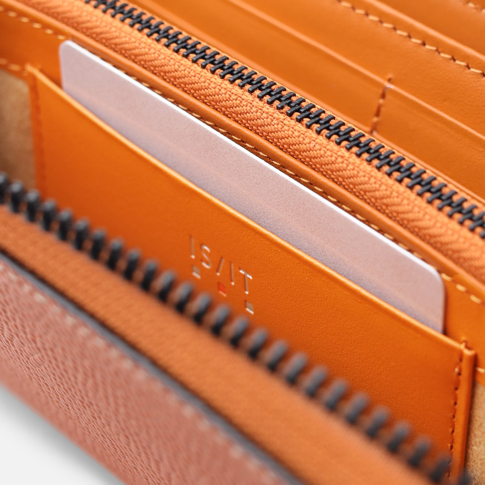 イズイット ダンク ラウンドファスナー長財布 カード段13