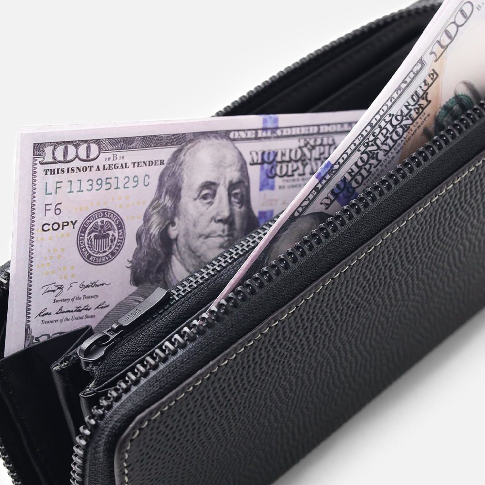 イズイット ダンク ラウンドファスナー長財布 カード段13