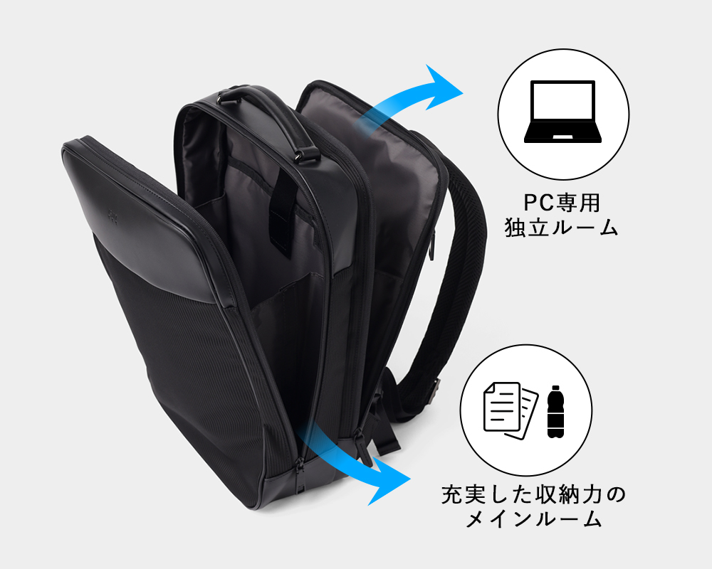 イズイット grid ビジネスリュック A4 13.3インチ