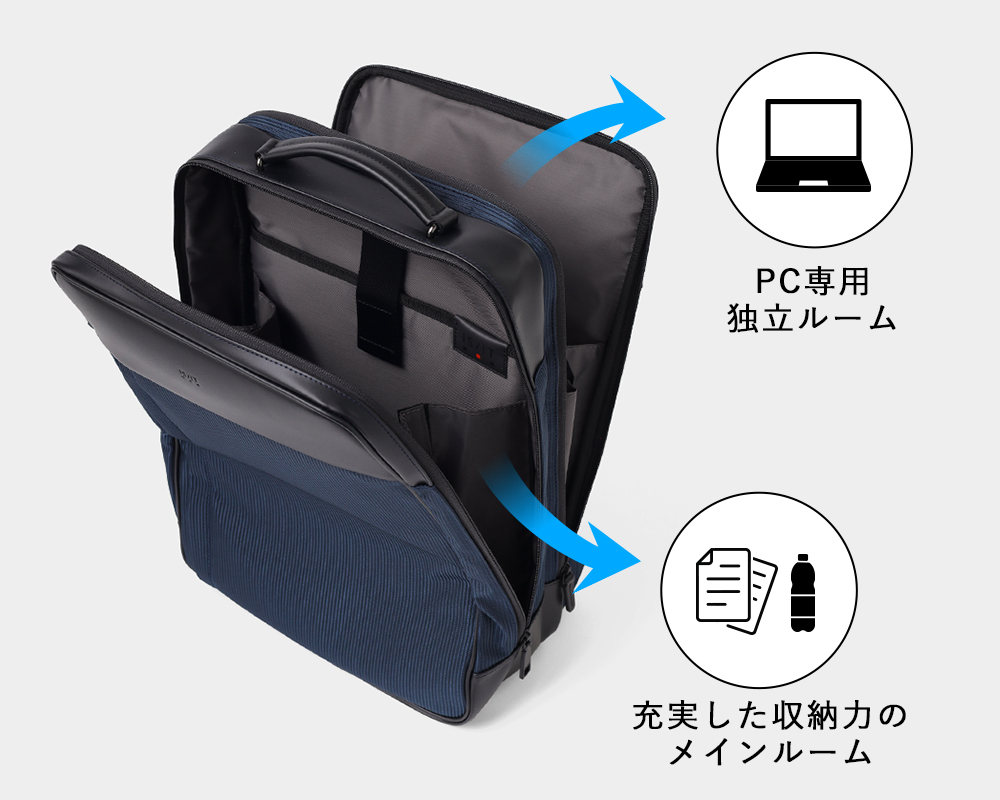 イズイット grid ビジネスリュック B4 15.6インチ