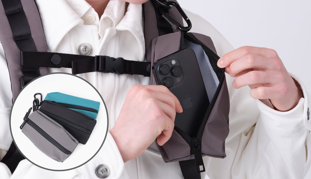 ループ リュック A4 セットアップ対応 スマホポーチ付属