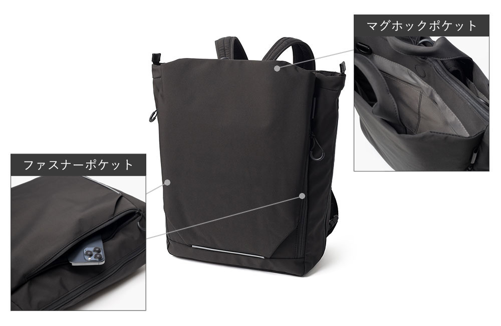 イズイット ルプラ トートバッグ兼用リュック B4 3WAY セットアップ対応