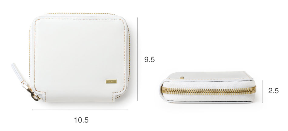 イズイット モノクロ 二つ折り財布 カード段5