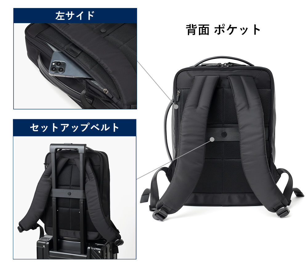 イズイット マイナビソリッド ビジネスリュック A4 セットアップ対応 サコッシュ付属