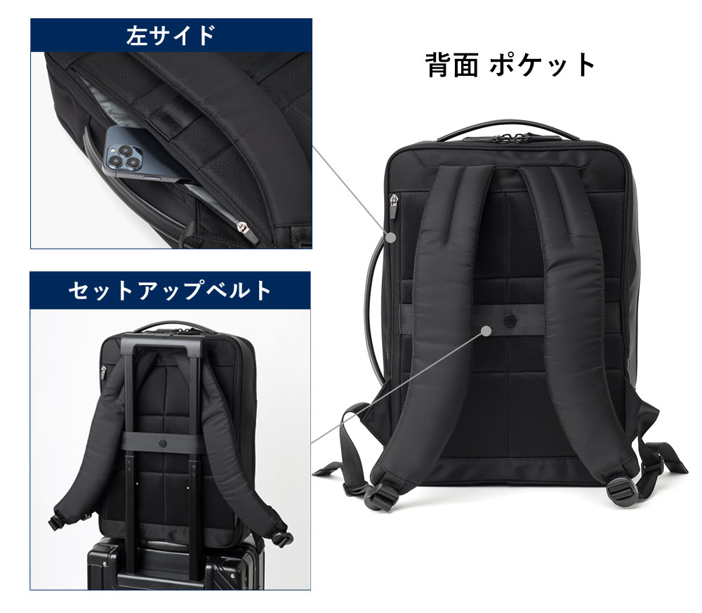 イズイット マイナビソリッド ビジネスリュック B4 セットアップ対応 サコッシュ付属