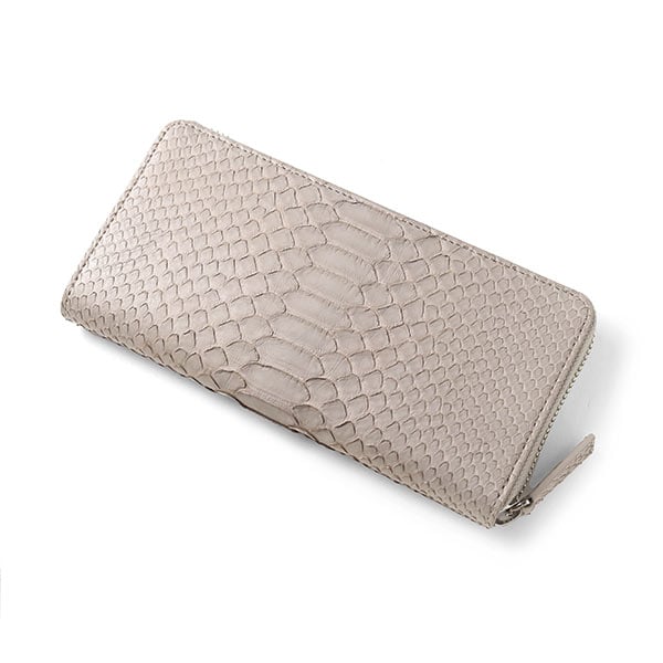 イズイット パイソン ラウンドファスナー長財布