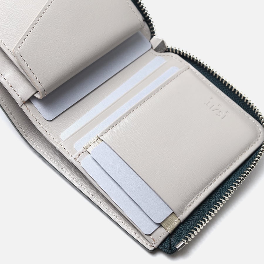 イズイット パイソン L字ファスナー二つ折り財布