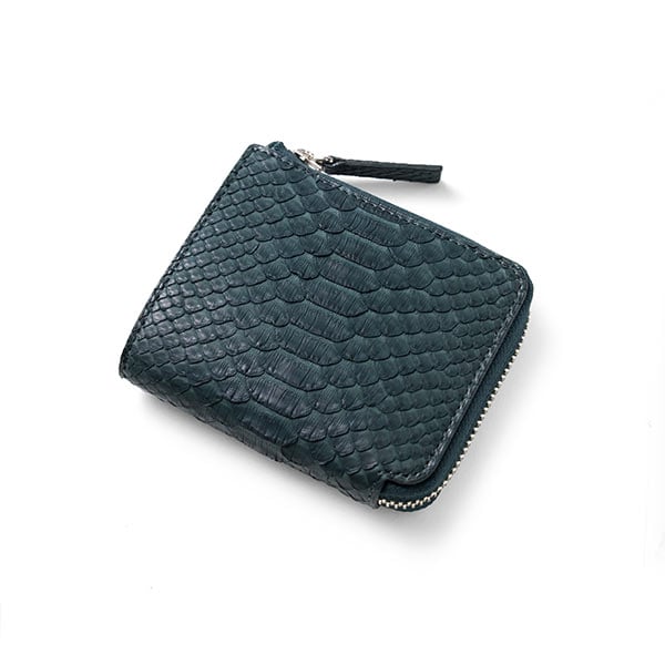 イズイット パイソン L字ファスナー二つ折り財布