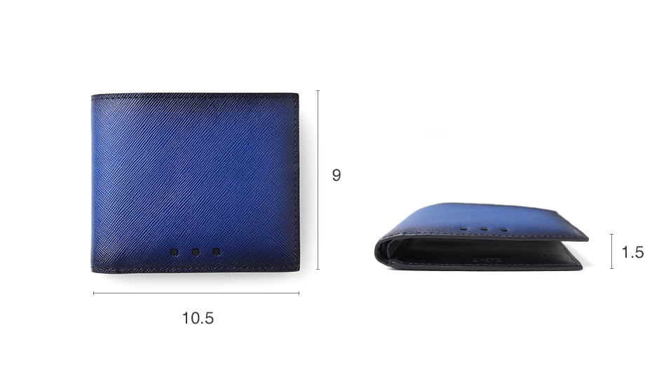 イズイット シャドー 純札二つ折り財布