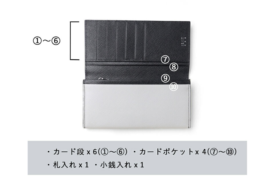 イズイット シャドー かぶせ長財布