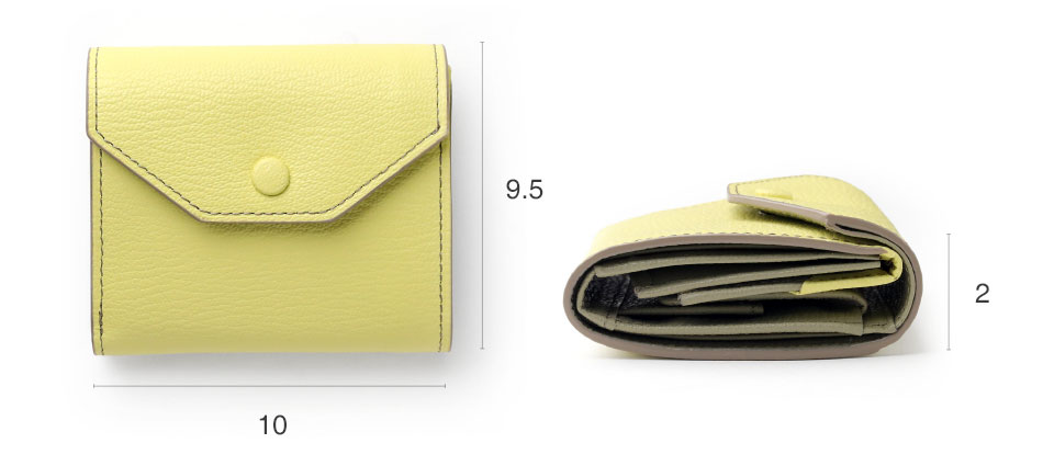 イズイット シュリー 二つ折り財布 BOX型小銭入れ カード段7