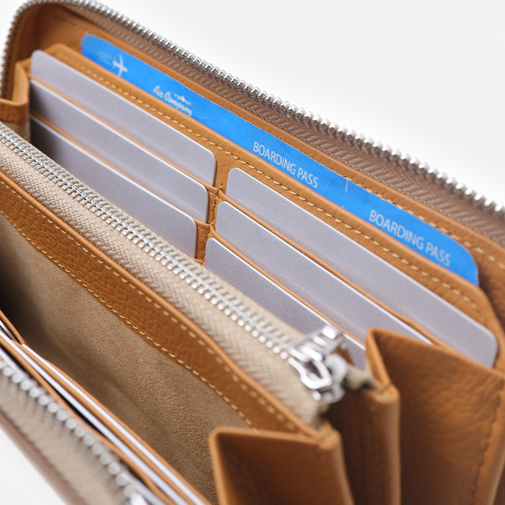 イズイット タンド L字ファスナー長財布 カード段14