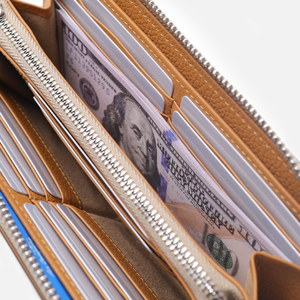 イズイット タンド L字ファスナー長財布 カード段14