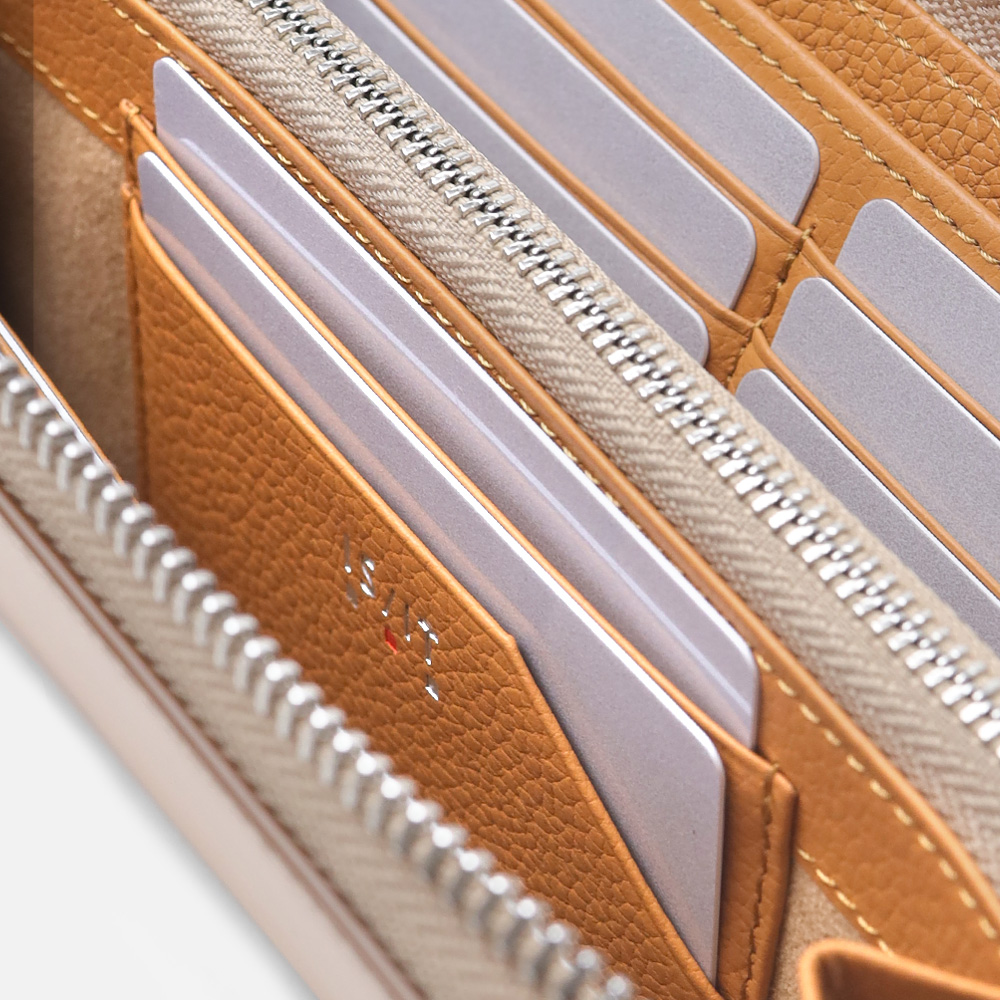 イズイット タンド L字ファスナー長財布 カード段14