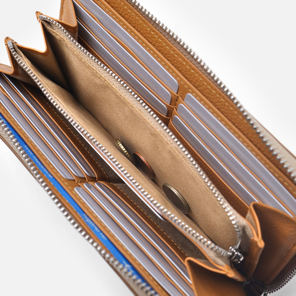 イズイット タンド L字ファスナー長財布 カード段14