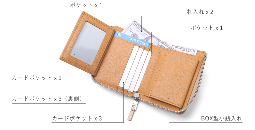 イズイット タンド セミ長財布 カード段7