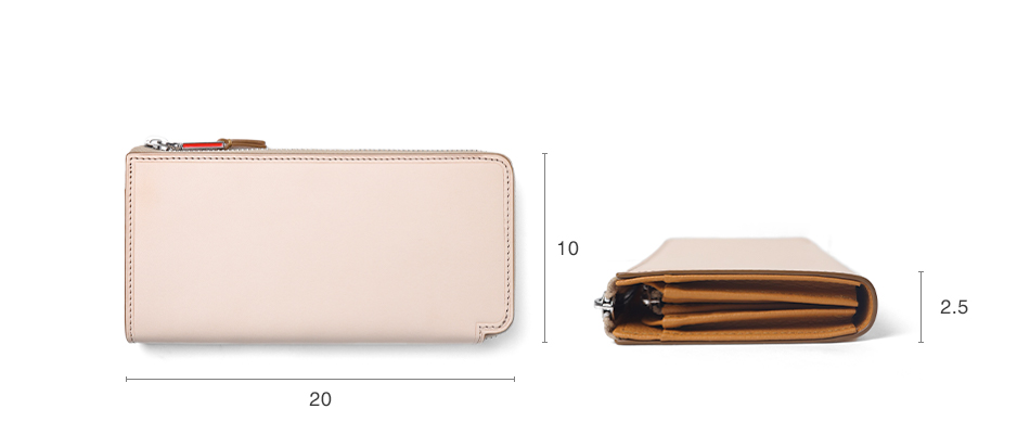 イズイット タンド L字ファスナー長財布 カード段14