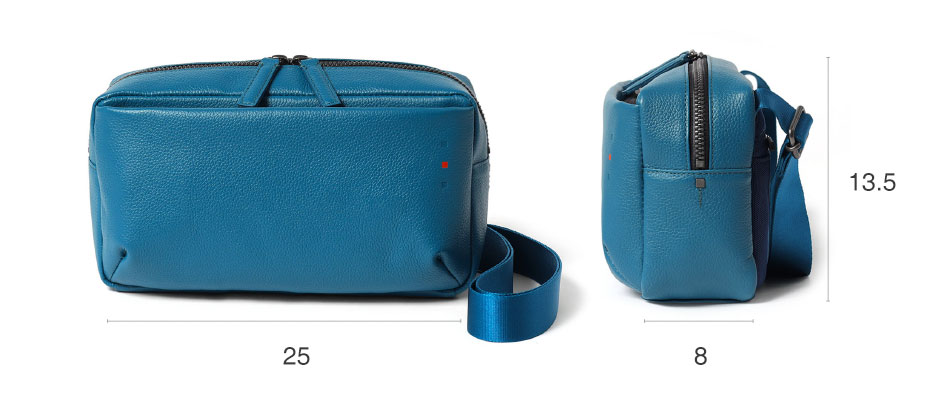 イズイット トラニオン レザーミニショルダーバッグ ヨコ型