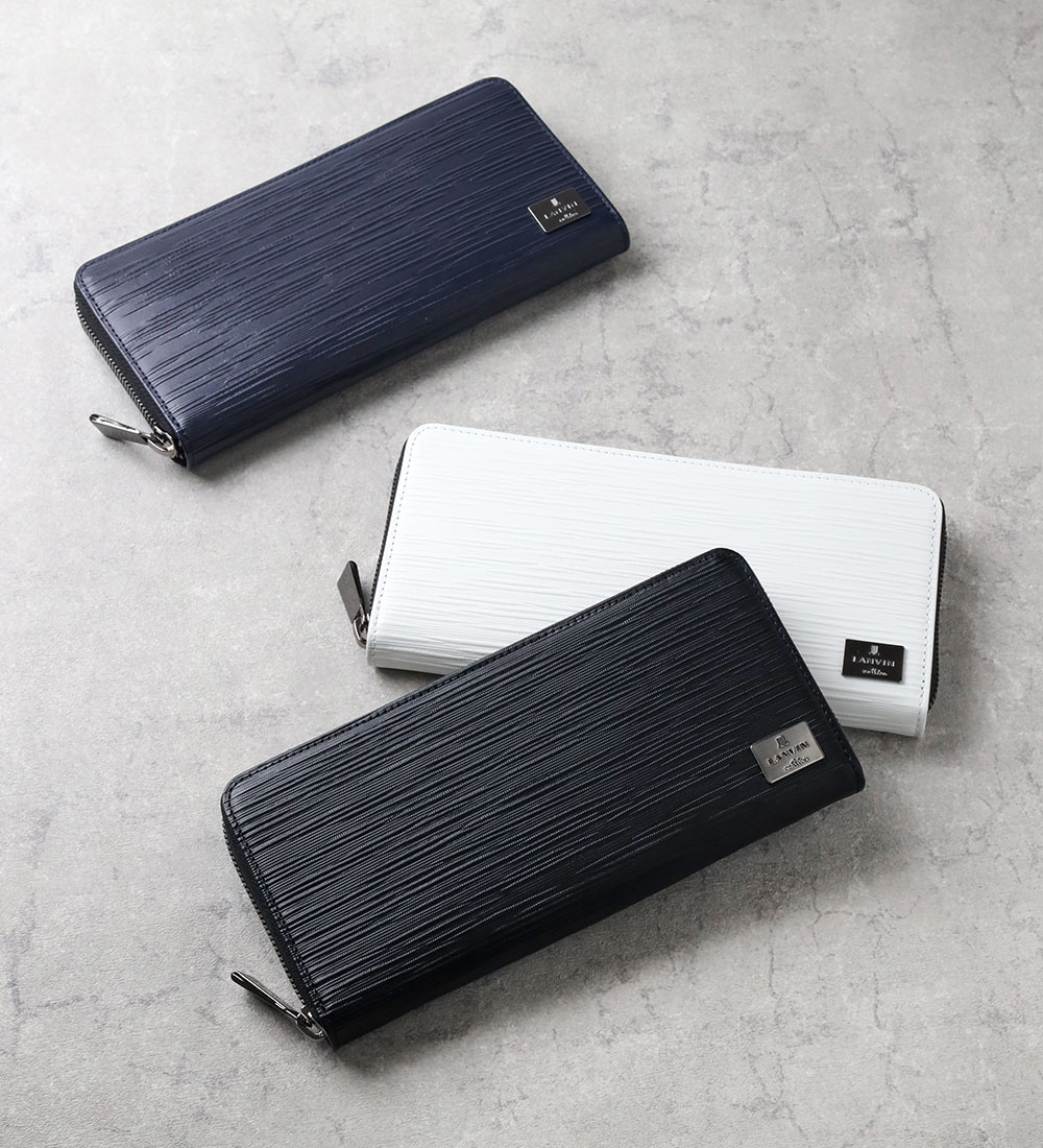 ランバン オン ブルー アドニス ラウンドファスナー長財布 カード段12