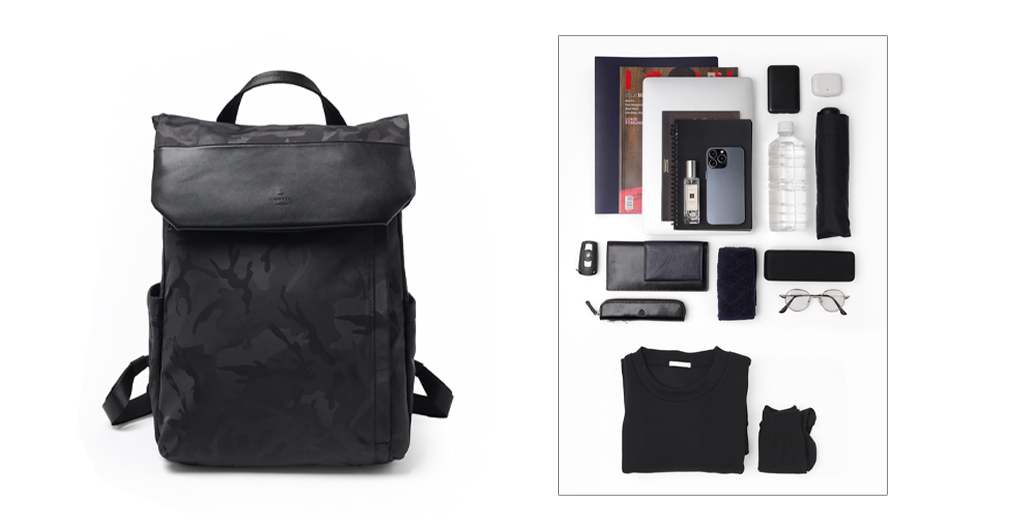 ランバン オン ブルー リーフ リュック 15インチPC対応