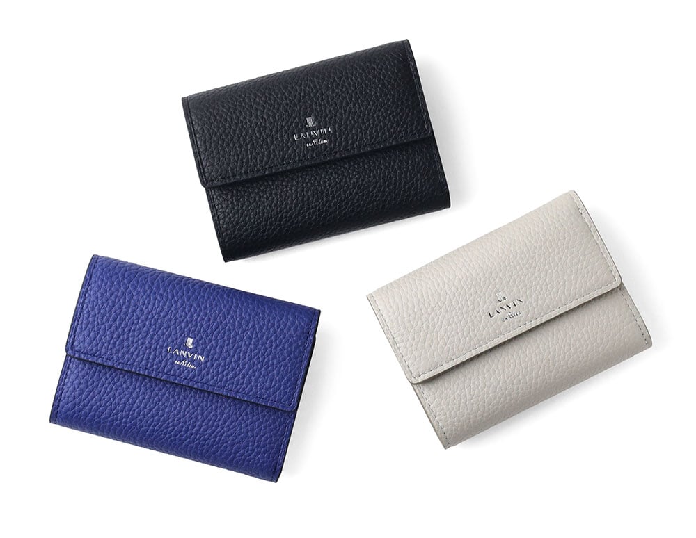 ランバン オン ブルー モル 三つ折財布 カード段2