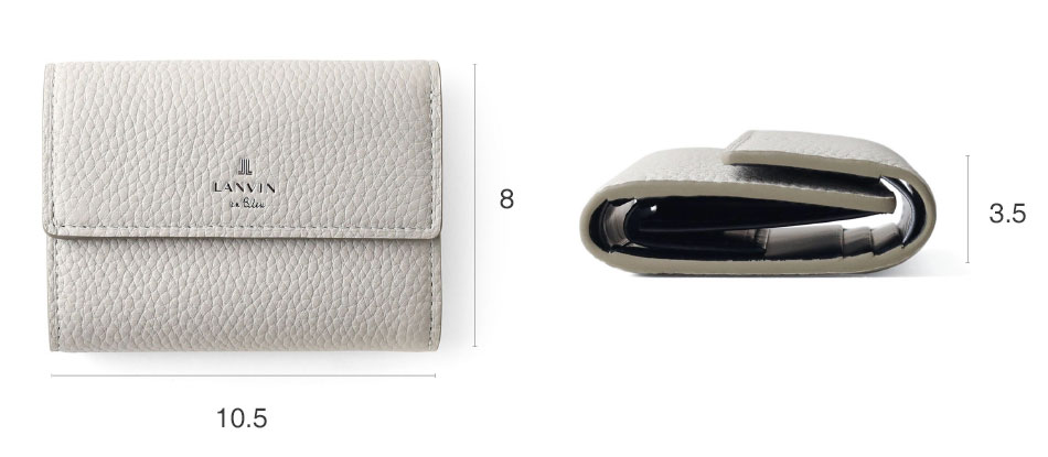 ランバン オン ブルー モル 三つ折財布 カード段2