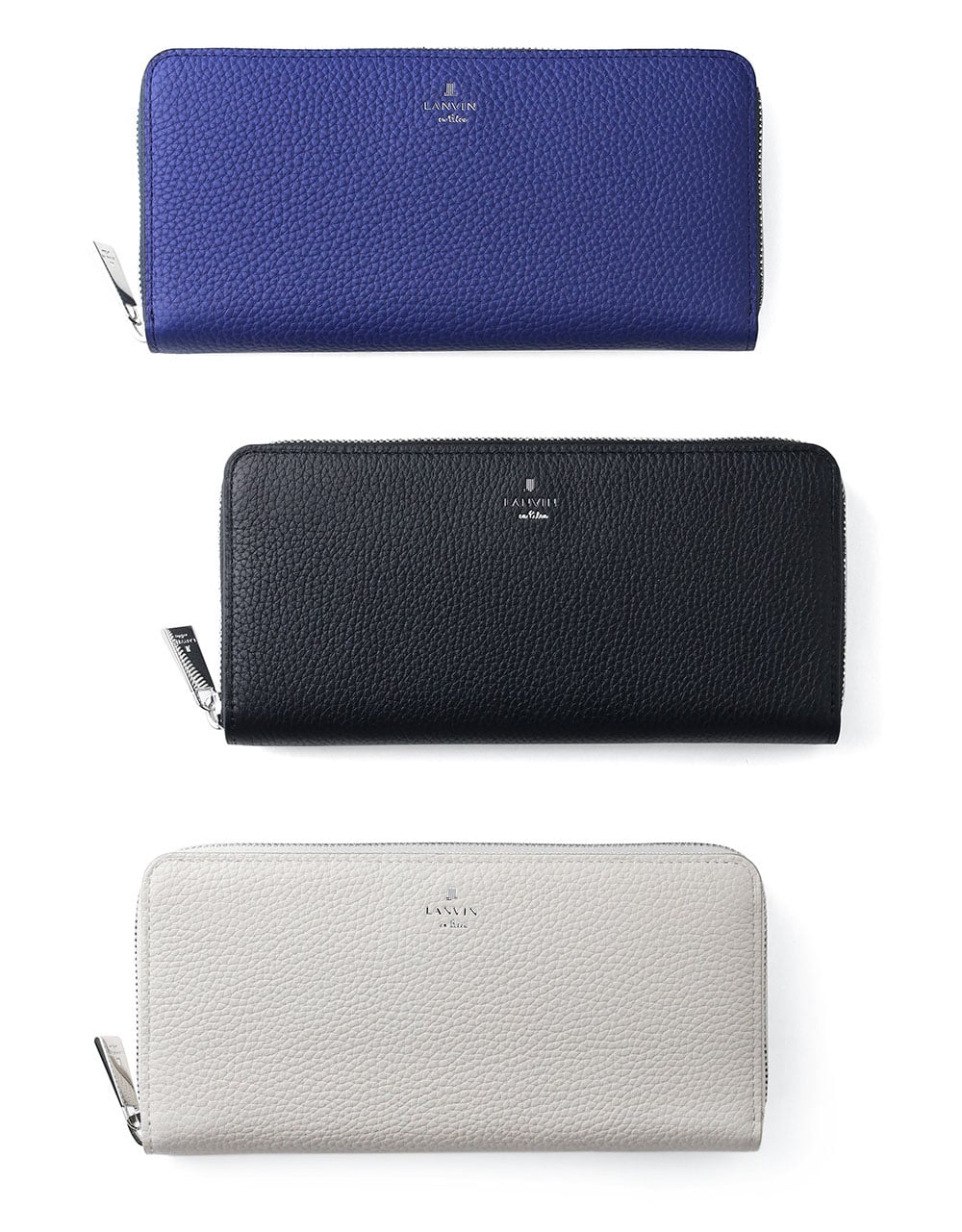 ランバン オン ブルー モル ラウンドファスナー長財布 カード段12