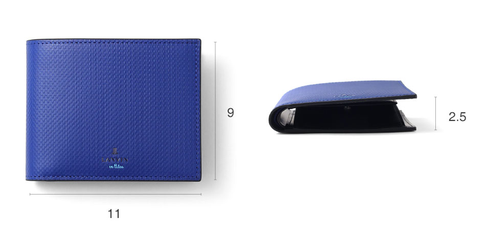 ランバン オン ブルー ワグラムII 二つ折り財布 カード段4