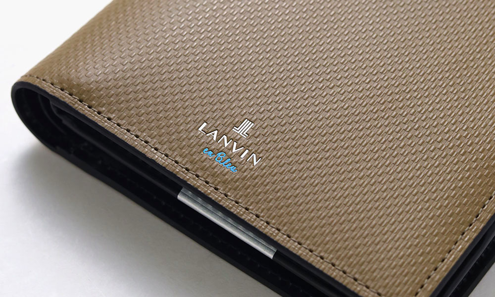 ランバン オン ブルー ワグラムII 二つ折り財布 中ベラ付き カード段7