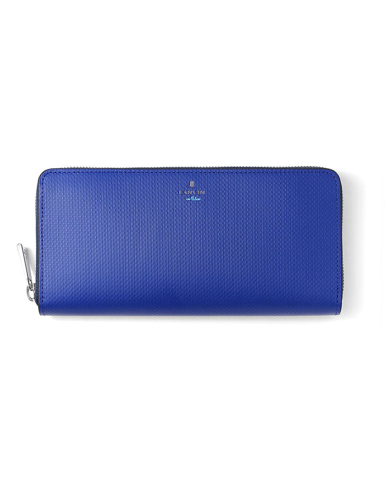 ランバン オン ブルー ワグラムII ラウンドファスナー長財布 カード段12