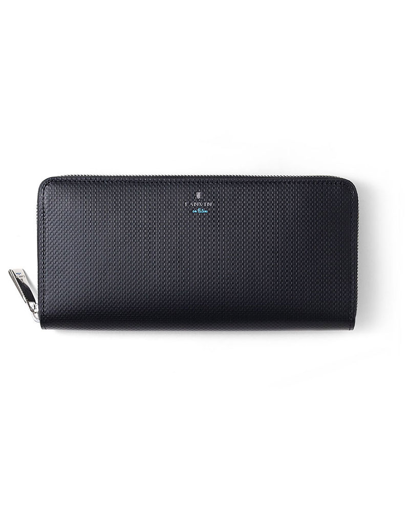 ランバン オン ブルー ワグラムII ラウンドファスナー長財布 カード段12