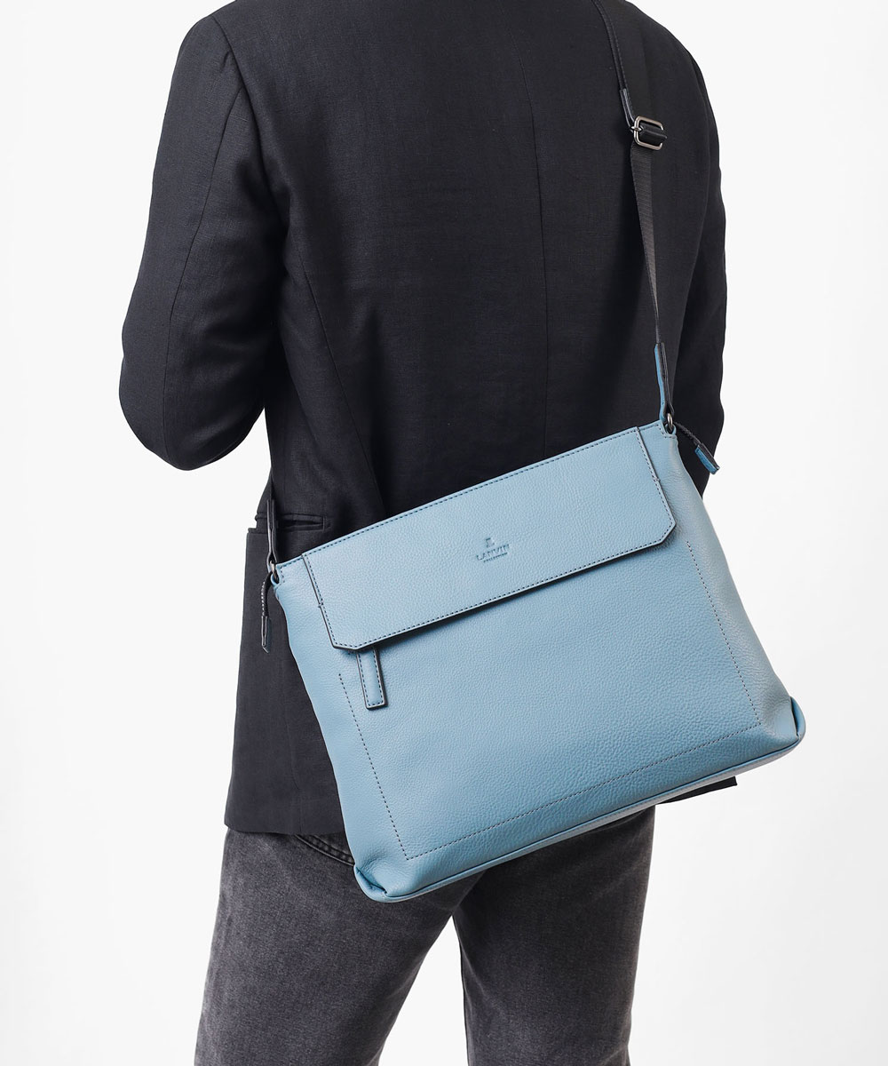 ランバン コレクション カンヌ レザーショルダーバッグ A4