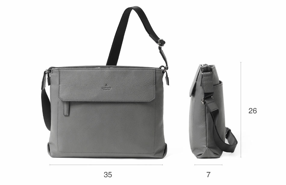 ランバン コレクション カンヌ レザーショルダーバッグ A4