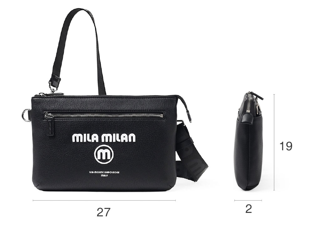ミラ・ミラン ププリエ クラッチバッグ兼用ショルダーバッグ B5 2WAY