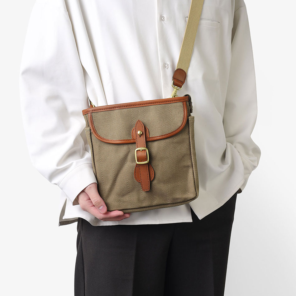 シルバーレイククラブ ヘリンボーン ショルダーバッグ 22cm