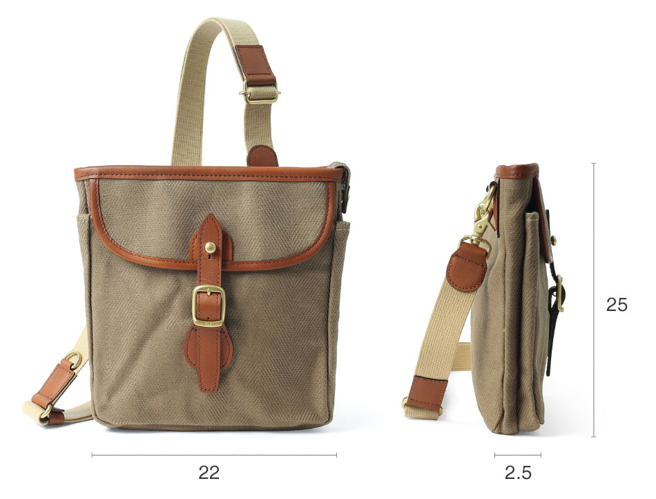 シルバーレイククラブ ヘリンボーン ショルダーバッグ 22cm