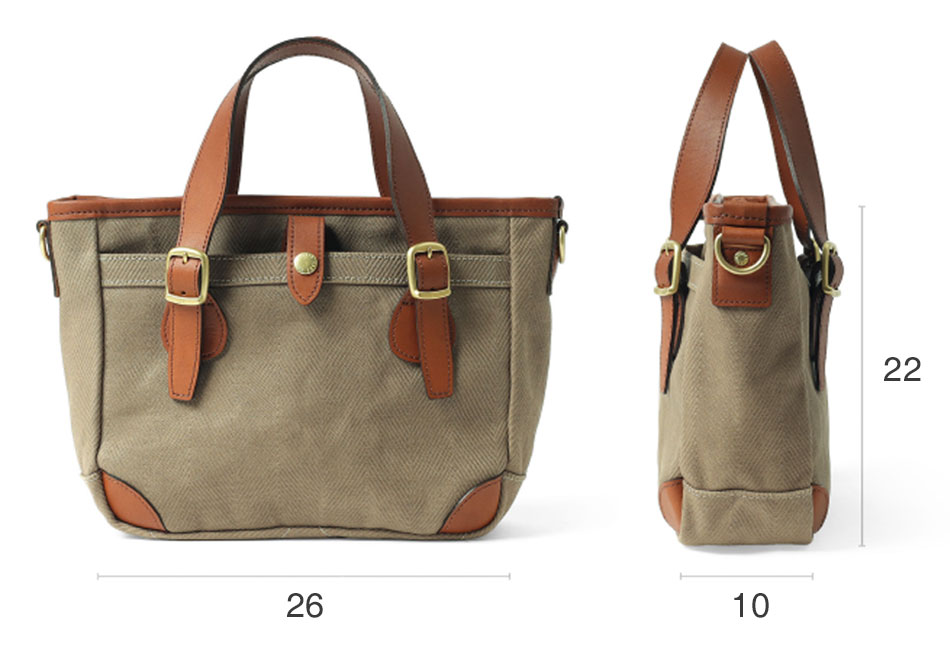 シルバーレイククラブ ヘリンボーン ドライビングトートバッグ 26cm