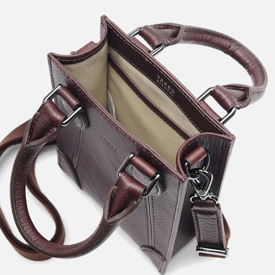 タケオキクチ イーサン レザーショルダーバッグ ミニ