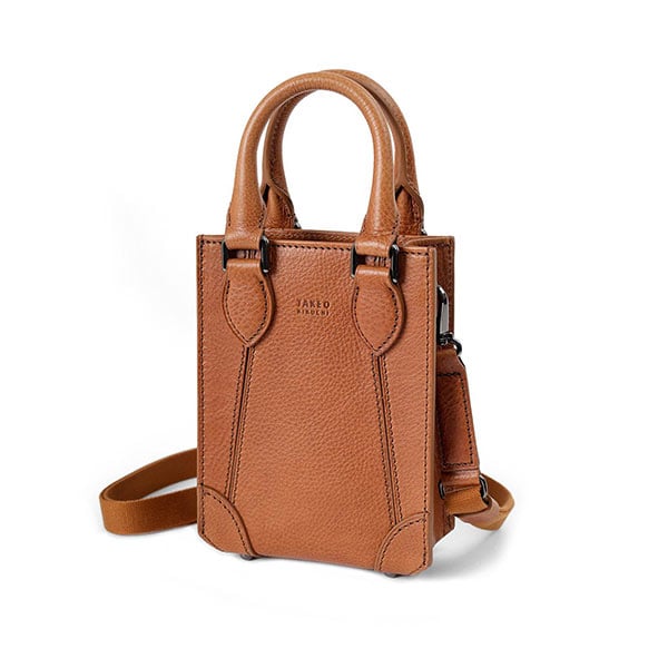 タケオキクチ イーサン レザーショルダーバッグ ミニ