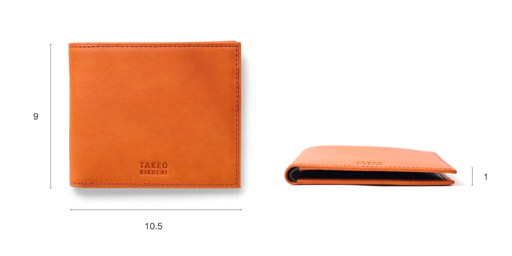 タケオキクチ ヘリテージ 純札 二つ折り財布 カード段6