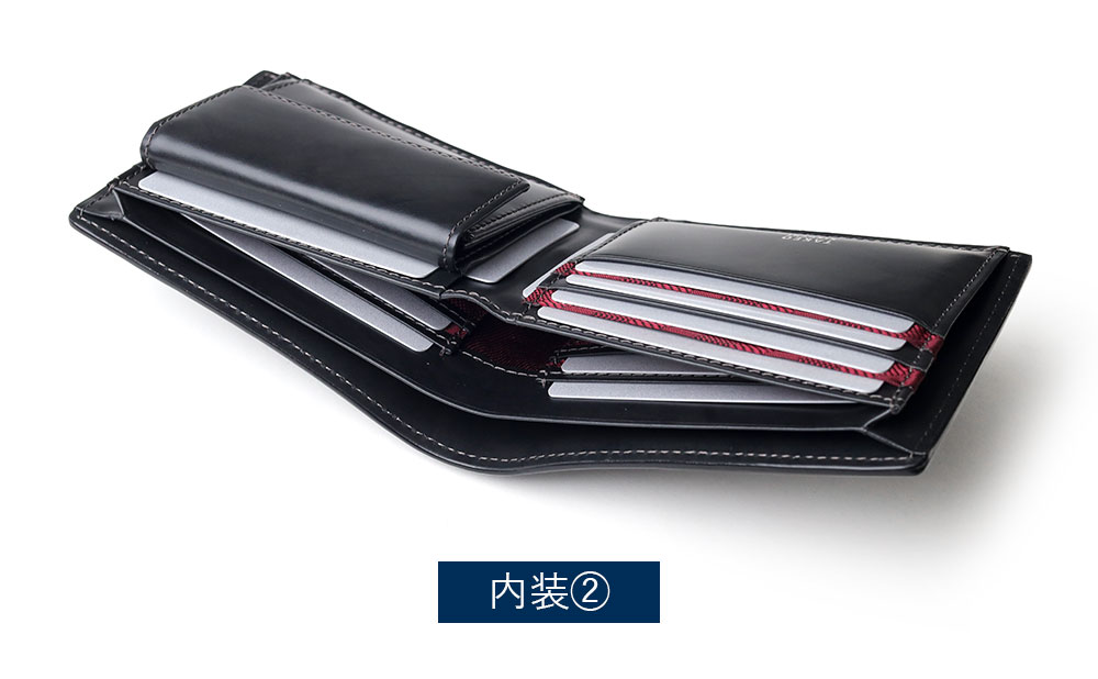 タケオキクチ マックス 二つ折り財布（カード段8）