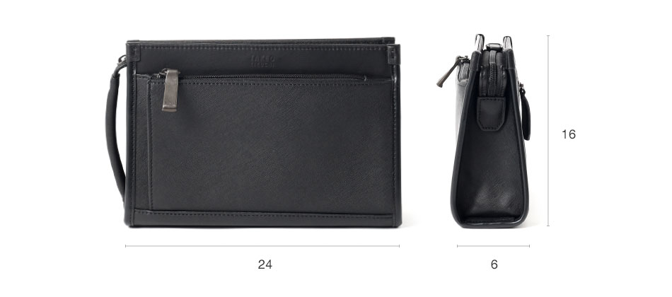 タケオキクチ ナビ メンズポーチ 24cm