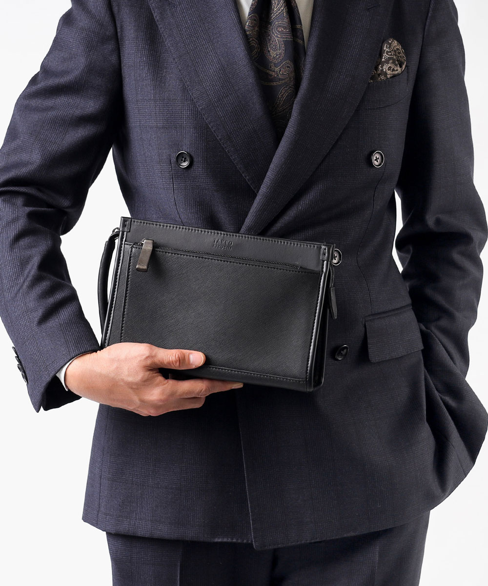 タケオキクチ ナビ メンズポーチ 24cm